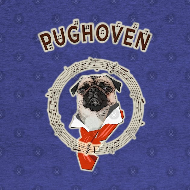 PUG HOVEN, the Pug Dog musican by aastal72